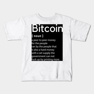 Bitcoin Definition Kids T-Shirt